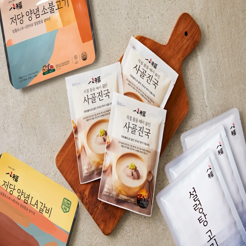 베스트 선물세트 (진국10팩+설렁탕고기3팩+저당양념소불고기 600g+저당양념LA갈비1kg)
