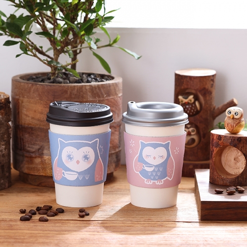 컵홀더 부엉이 2종 혼입-종이컵 10oz,13oz,16oz-플라스틱(PET 92.5Φ) 14oz,16oz[1,000개/BOX]종이재질 : 모조지