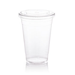 [플라스틱 컵 할인]★20oz 무지+슬러시(평면)뚜껑 세트(PET)아이스 컵, 플라스틱 컵[1,000개/BOX]