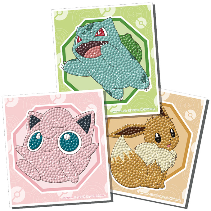 포켓몬스터 - 안녕 친구들 [3종] [스티커형 보석십자수]