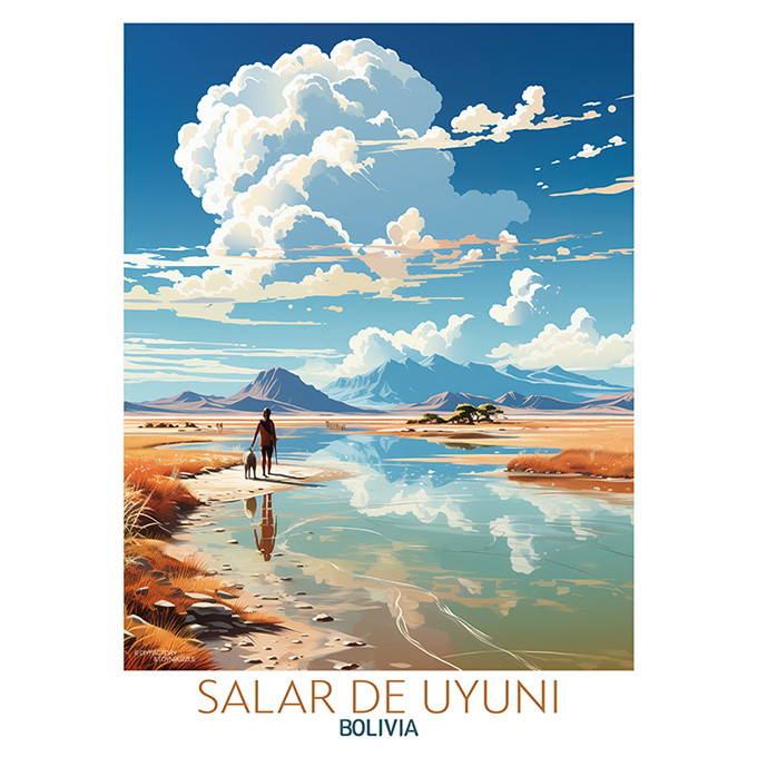 우유니 소금사막