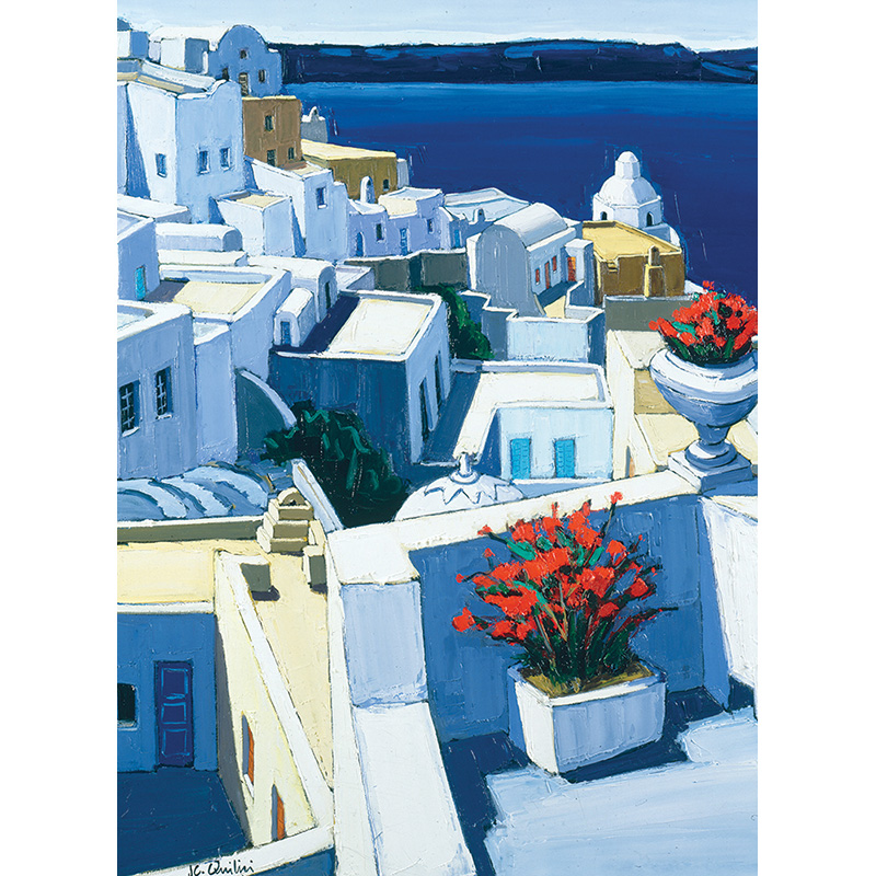 산토리니의 제라늄