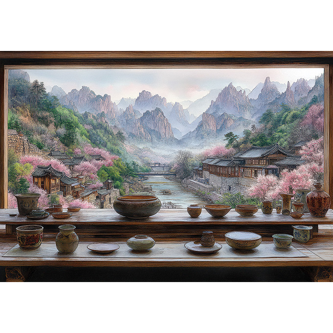 평화로운 산촌 풍경 [미니]