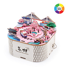 봄, 벚꽃 [DIY 회전 우드 오르골]