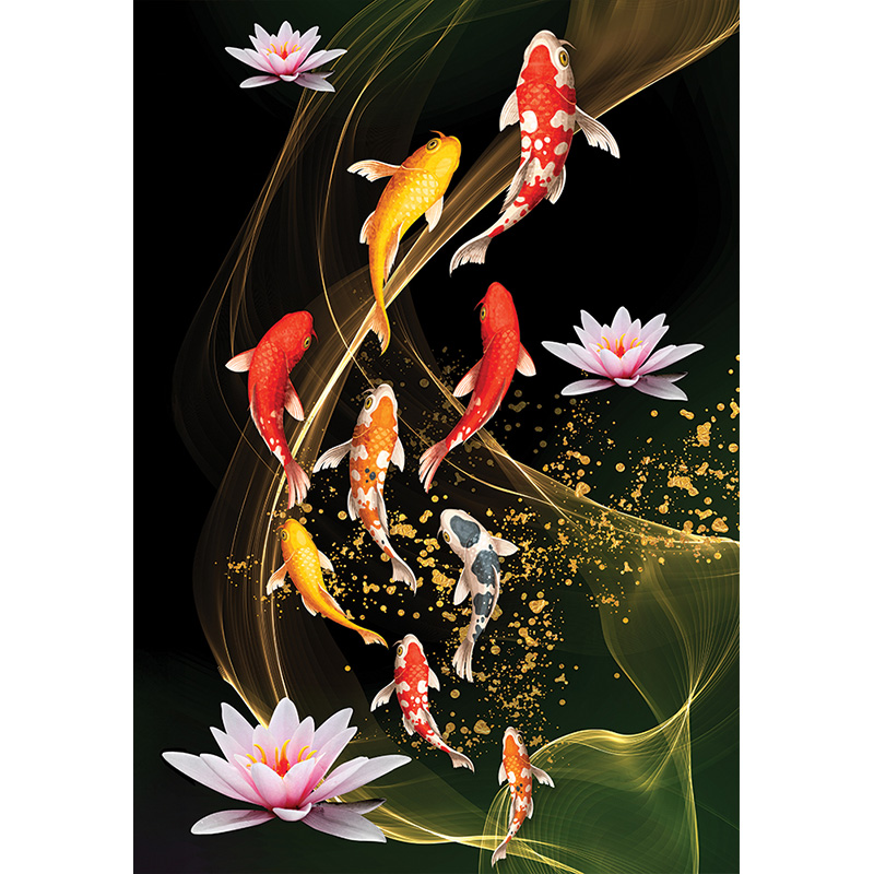 아홉 마리의 비단잉어 [미니]