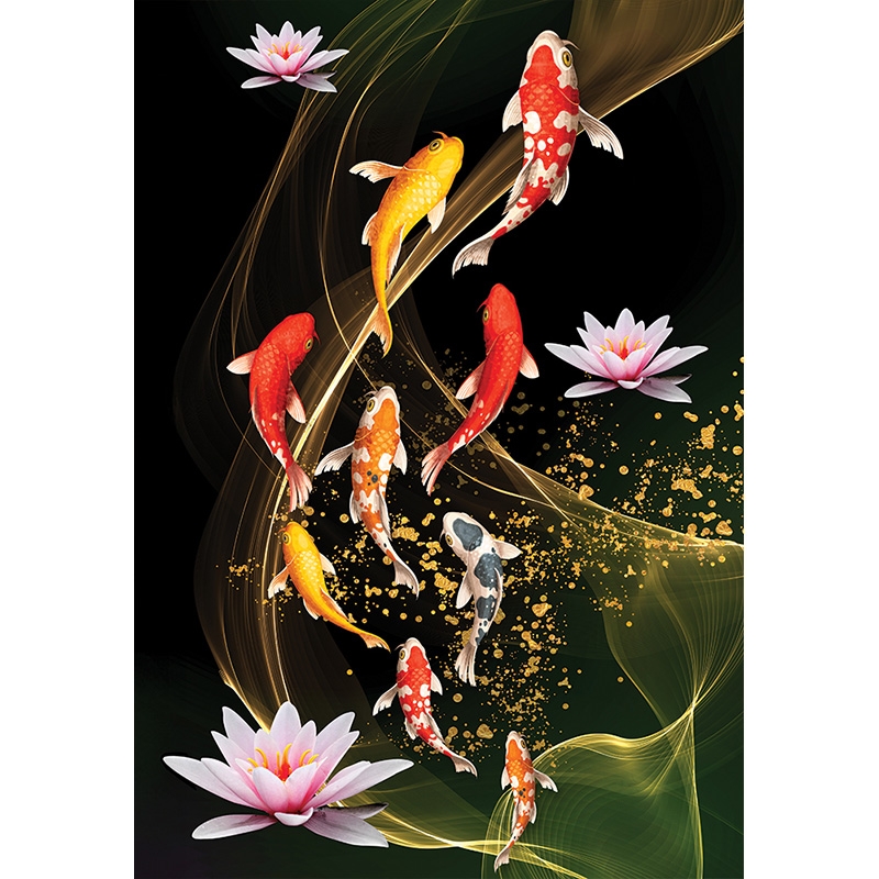 아홉 마리의 비단잉어 [미니]