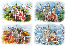 노이슈반슈타인 성의 사계