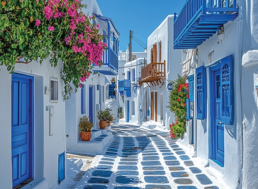 산토리니의 골목길 [미니]