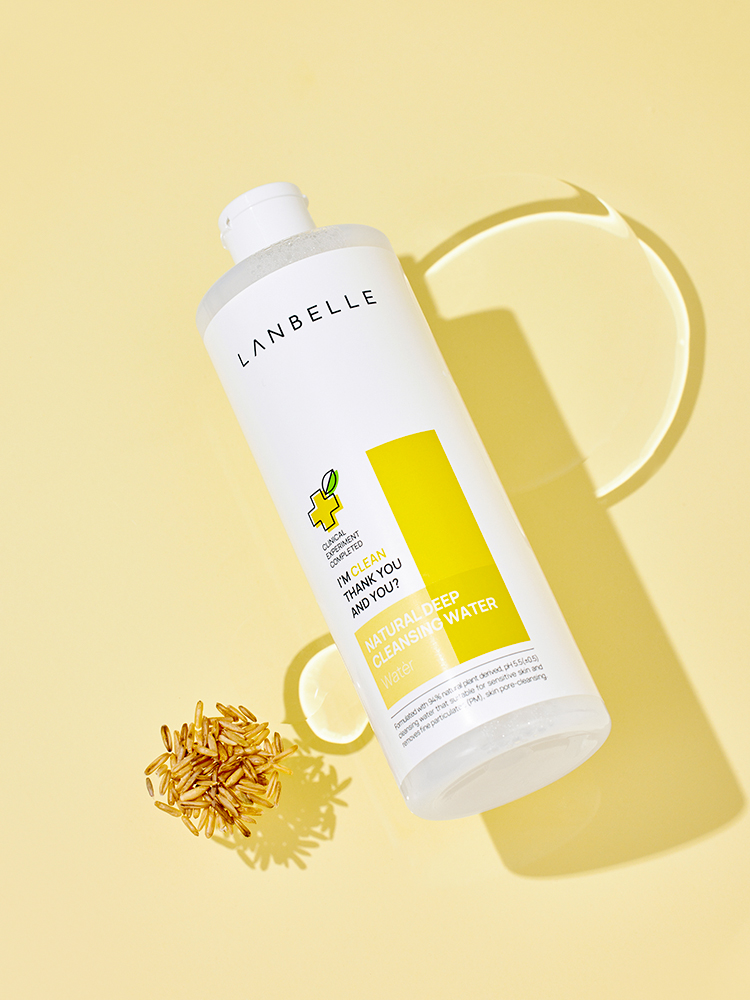 내츄럴 딥 클렌징워터 500ml (국내산 귀리 추출물+효소)+기능성 펌프 증정