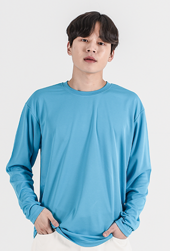 고급 쿨론 긴팔 라운드 (코오롱원사)