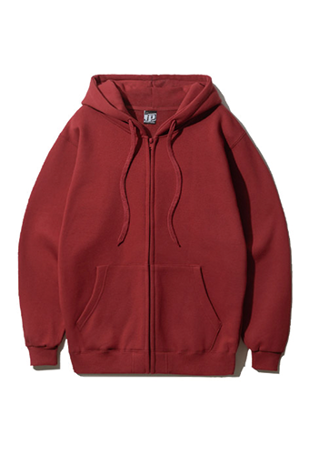 오리지널무지 기모 후드집업