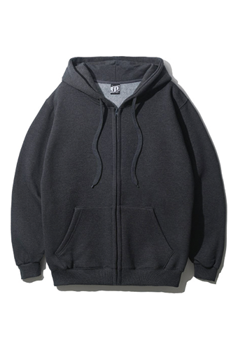 오리지널무지 기모 후드집업