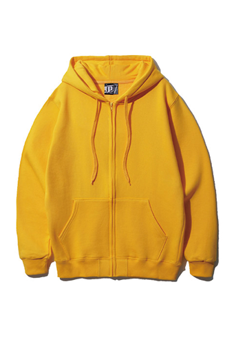 오리지널무지 기모 후드집업