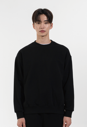 비캔버스 오버핏 맨투맨