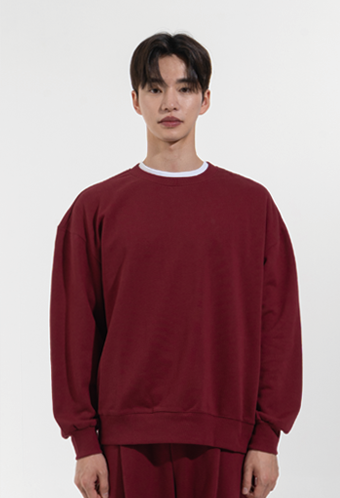 비캔버스 오버핏 맨투맨