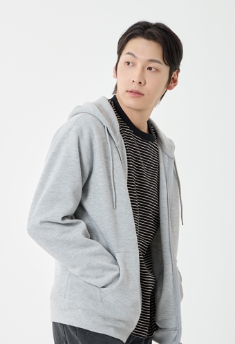 (무지 샘플용)특양면 더블 텐션 후드집업