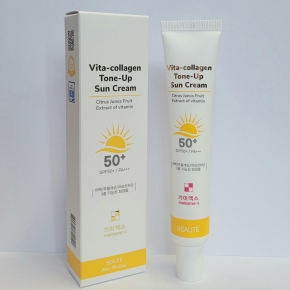 MELSMA-X VITA COLLAGEN TONE UP SUNCREAM  SPF 50+PA+++  / FOR FACE (45ml)