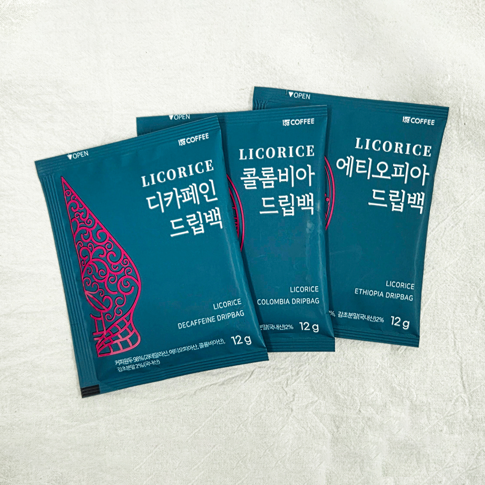 리커리쉬 드립백 3종