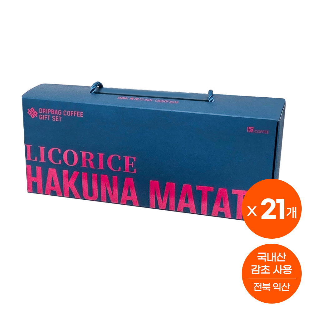[대량 설 선물세트] 하쿠나마타타 리커리쉬 드립백 커피 315개입