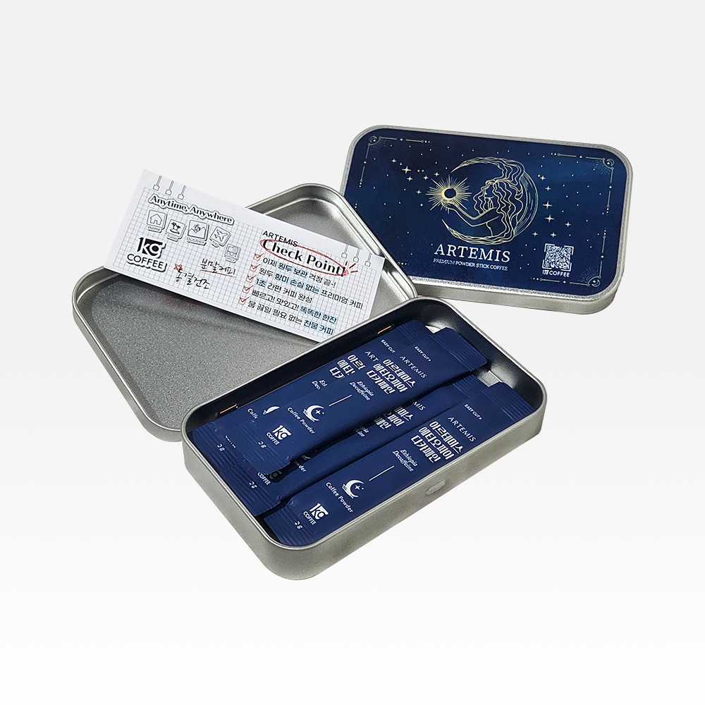 아르테미스 디카페인 콜드브루 파우더 틴 패키지 아르테미스 디카페인 콜드브루 파우더 틴 패키지