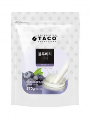 [타코] 블루베리 라떼 0.87Kg (지퍼백 파우치)