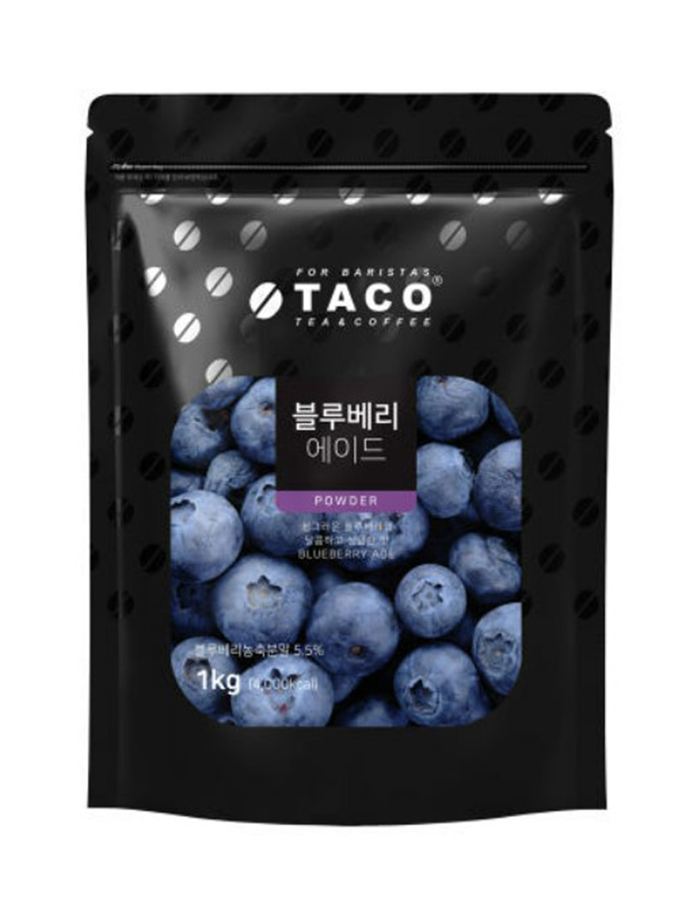 [타코] 블루베리 에이드 1Kg (지퍼백 파우치)