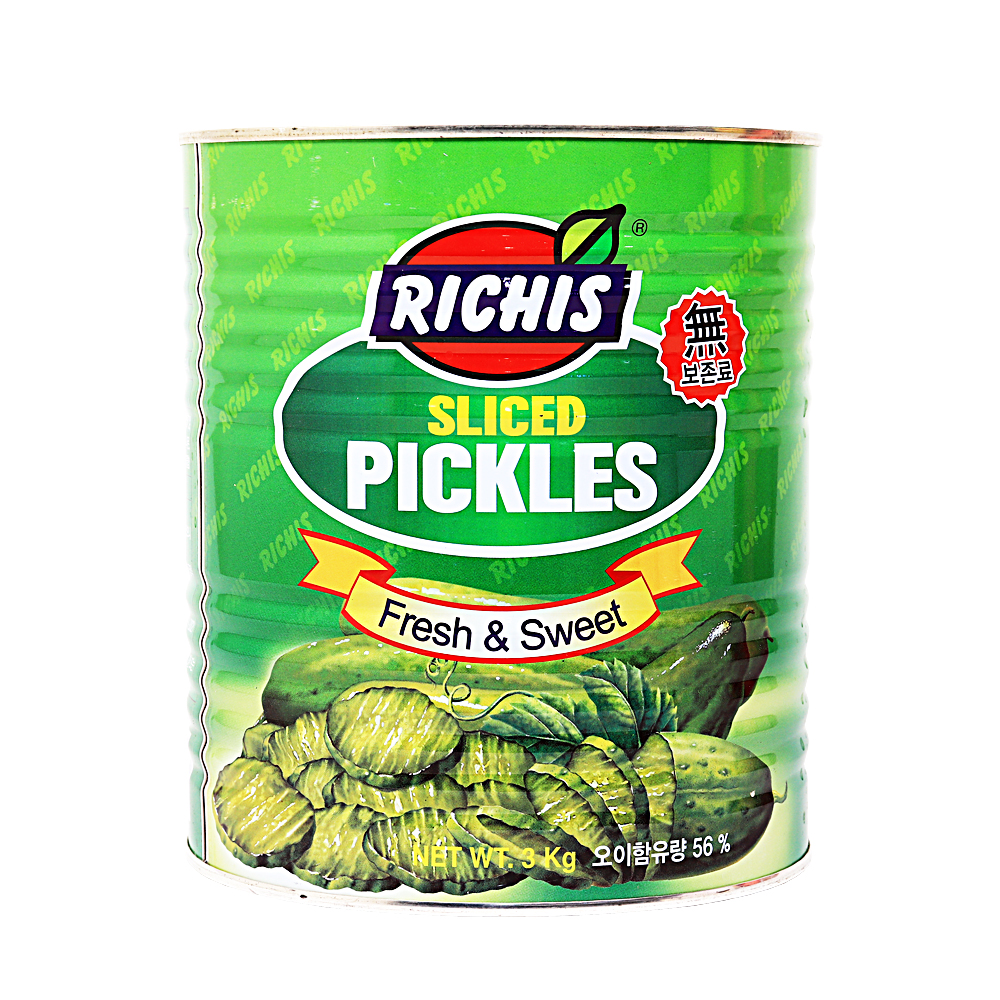 리치스 오이피클 캔 3kg (슬라이스)