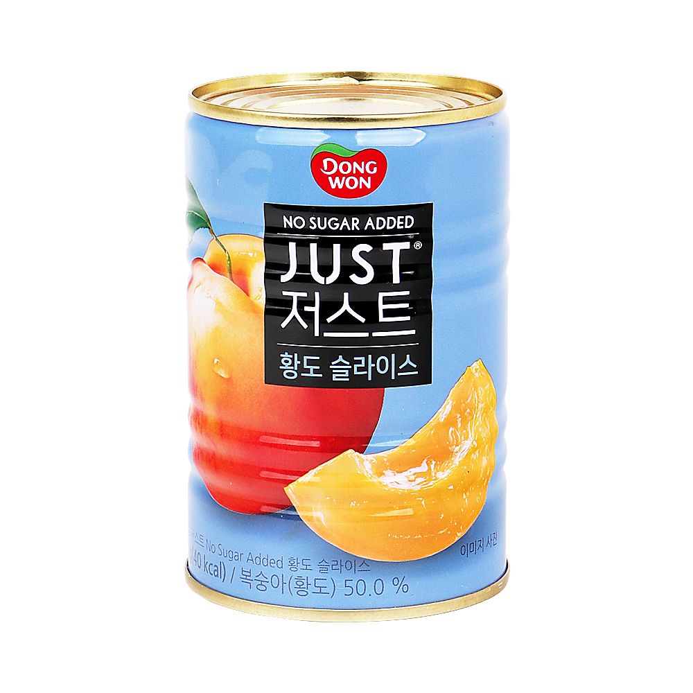 동원 저스트 노슈가 황도슬라이스 400g