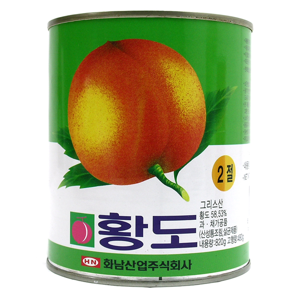 화남 황도 통조림 820g /2절