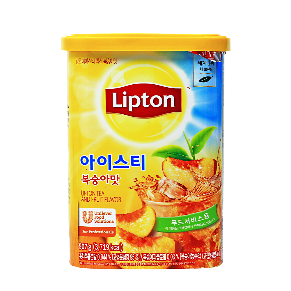 립톤 아이스티 믹스 복숭아맛 907g