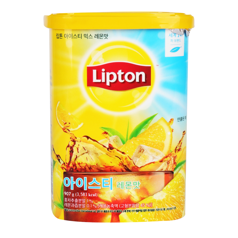 립톤 아이스티 믹스 레몬맛 907g