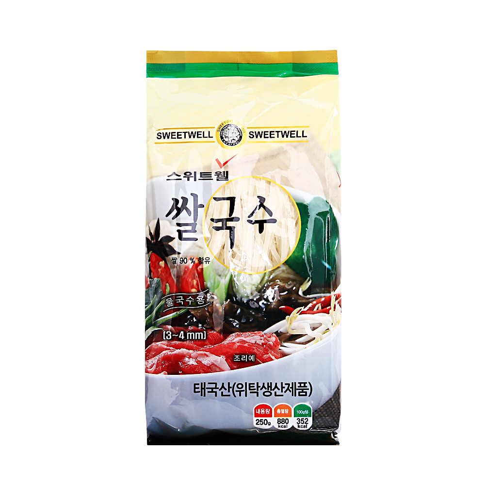 스위트웰 쌀국수 3~4mm 250g