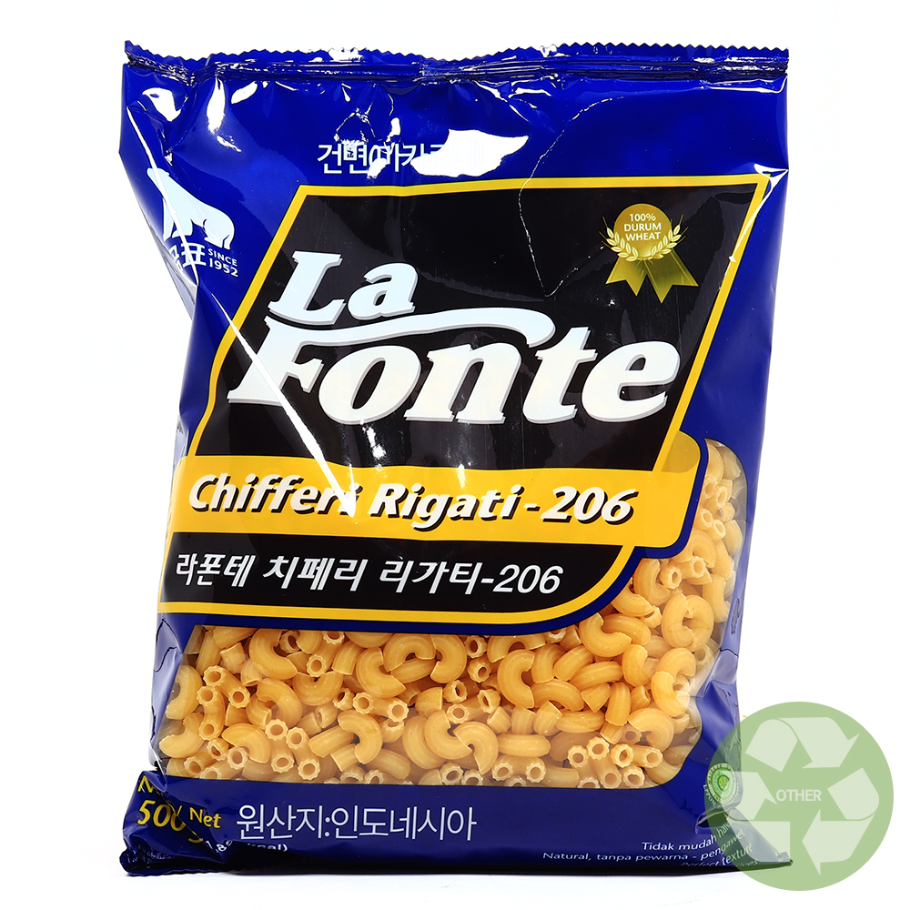 라폰테 206호 치페리 리가티 500g /마카로니-블루라벨