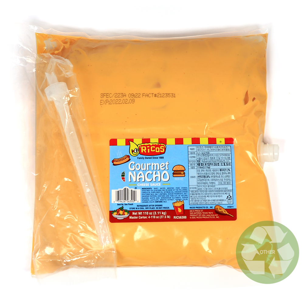리코스 구어메이 나쵸치즈소스 3.11kg 파우치