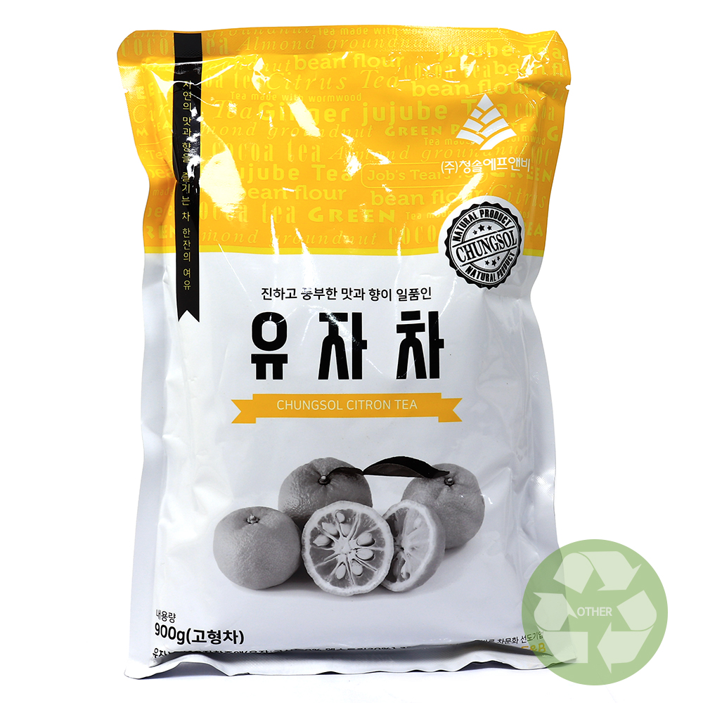 청솔 유자차 900g /분말