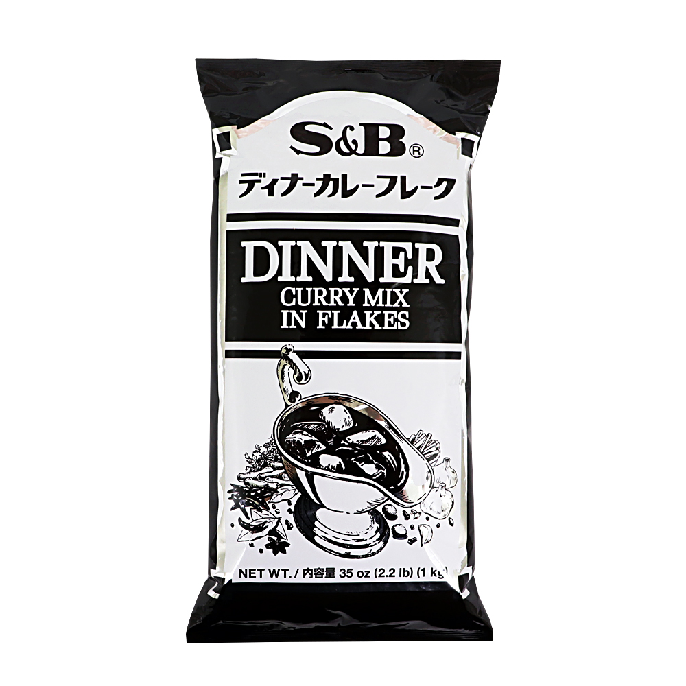 S&B 디너카레 믹스 인 후레이크 1kg