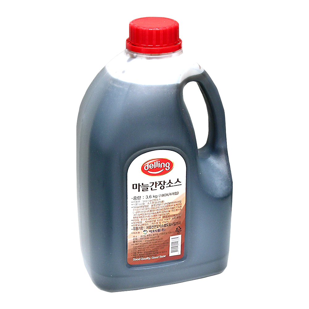 델링 마늘간장소스 3.6kg PET