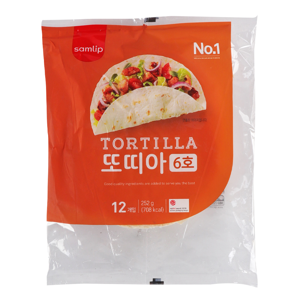 삼립 6호 밀또띠아 252g(12장) /냉동