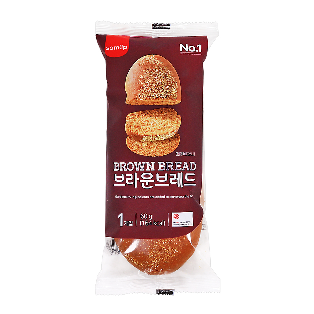 삼립 브라운브레드 60g /냉동/부시맨빵