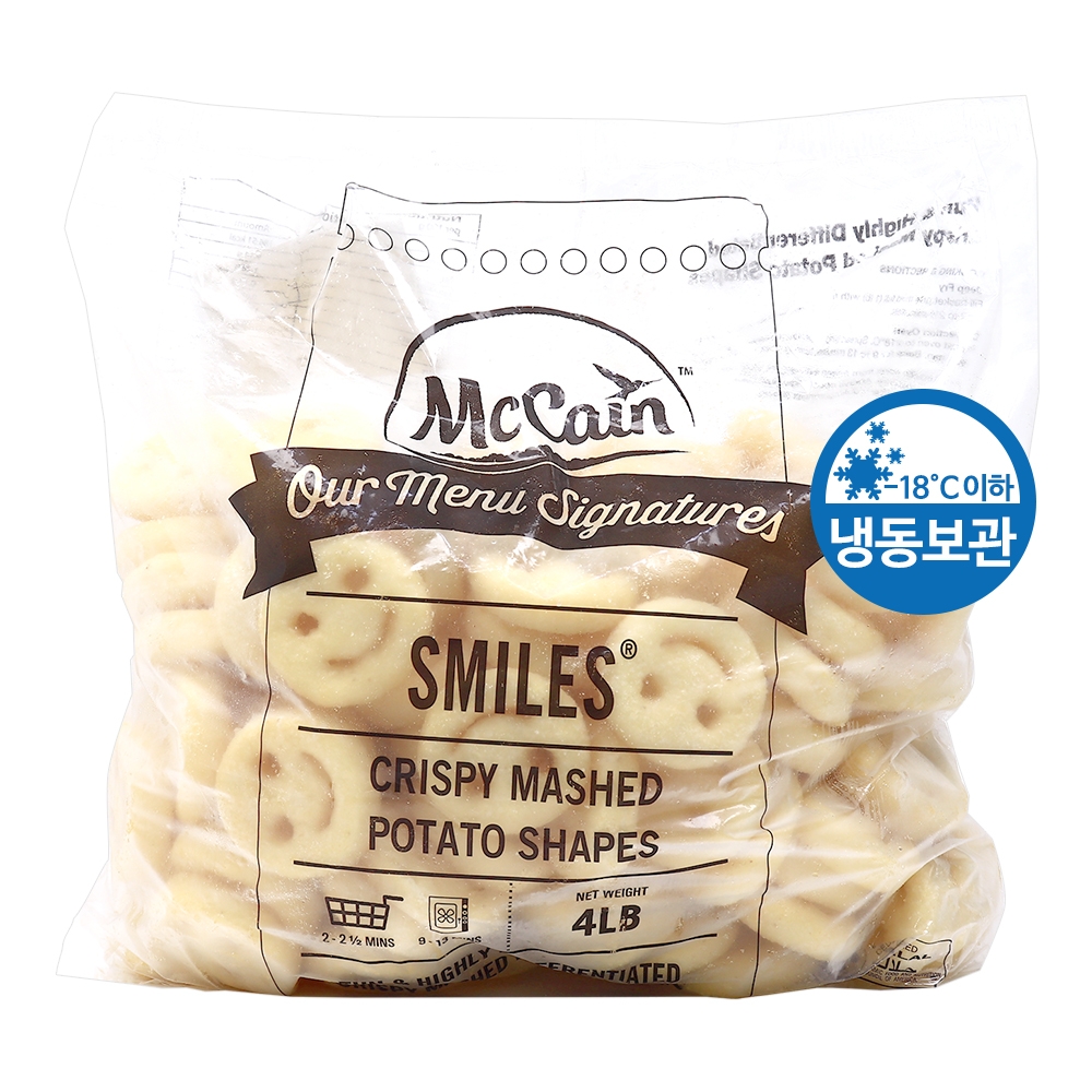 멕케인 스마일 포테이토 1.8kg /냉동