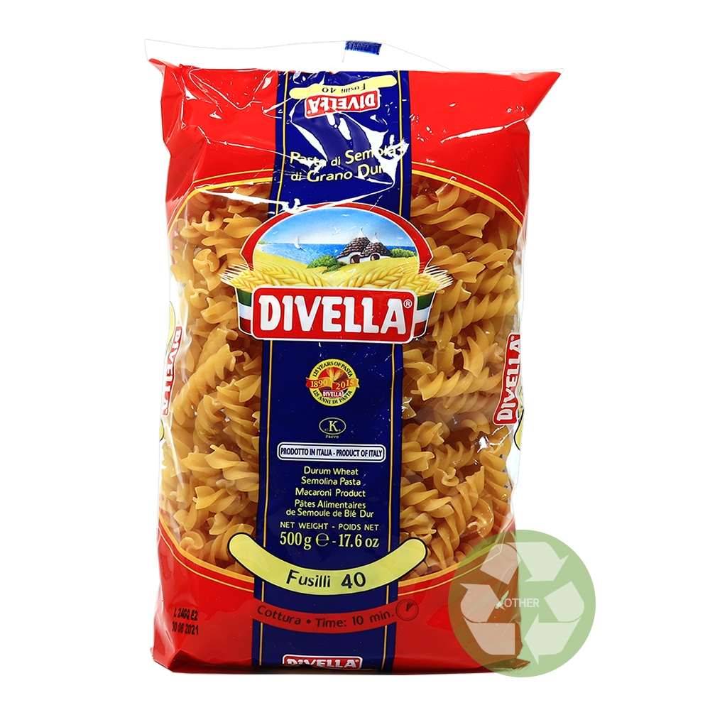 디벨라 40호 푸질리 500g-단색/ 푸실리 파스타면