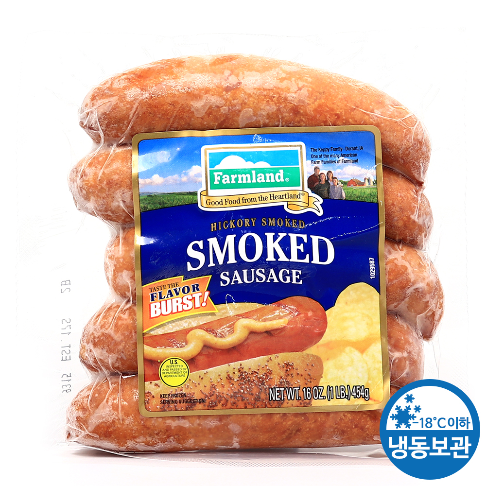 팜랜드 스모크드 링크 소시지 454g /냉동 /소비기한 09.13