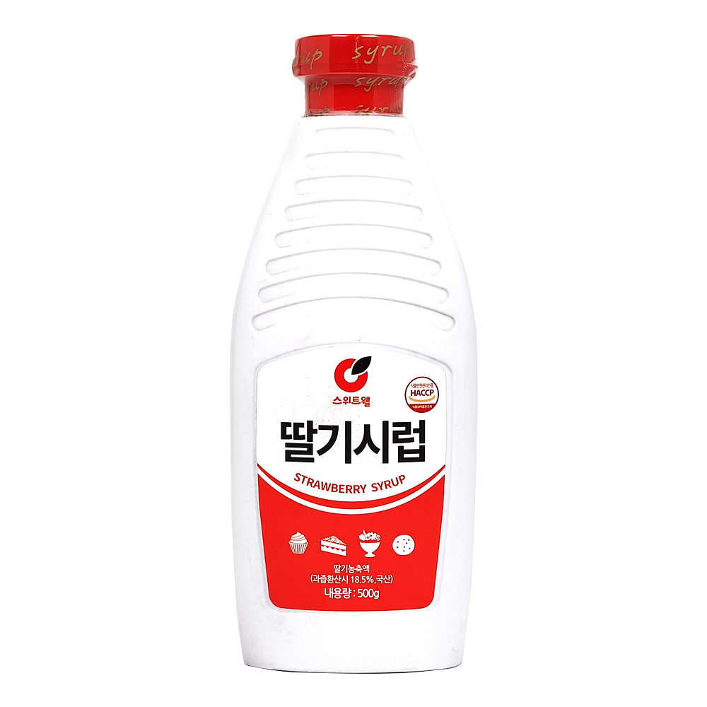 스위트웰 딸기시럽 500g