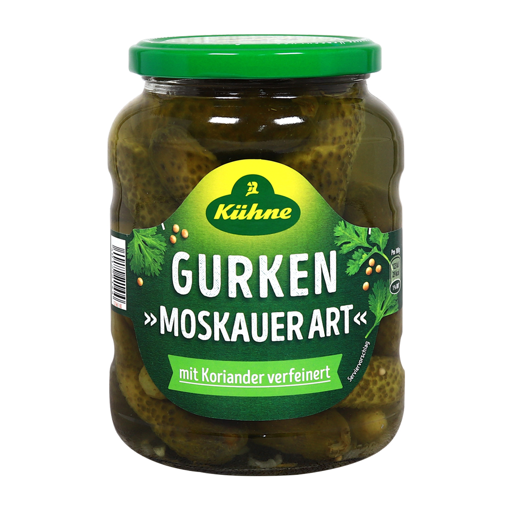 퀴네 모스카우어스타일 게르킨 670g /러시안스타일 오이피클