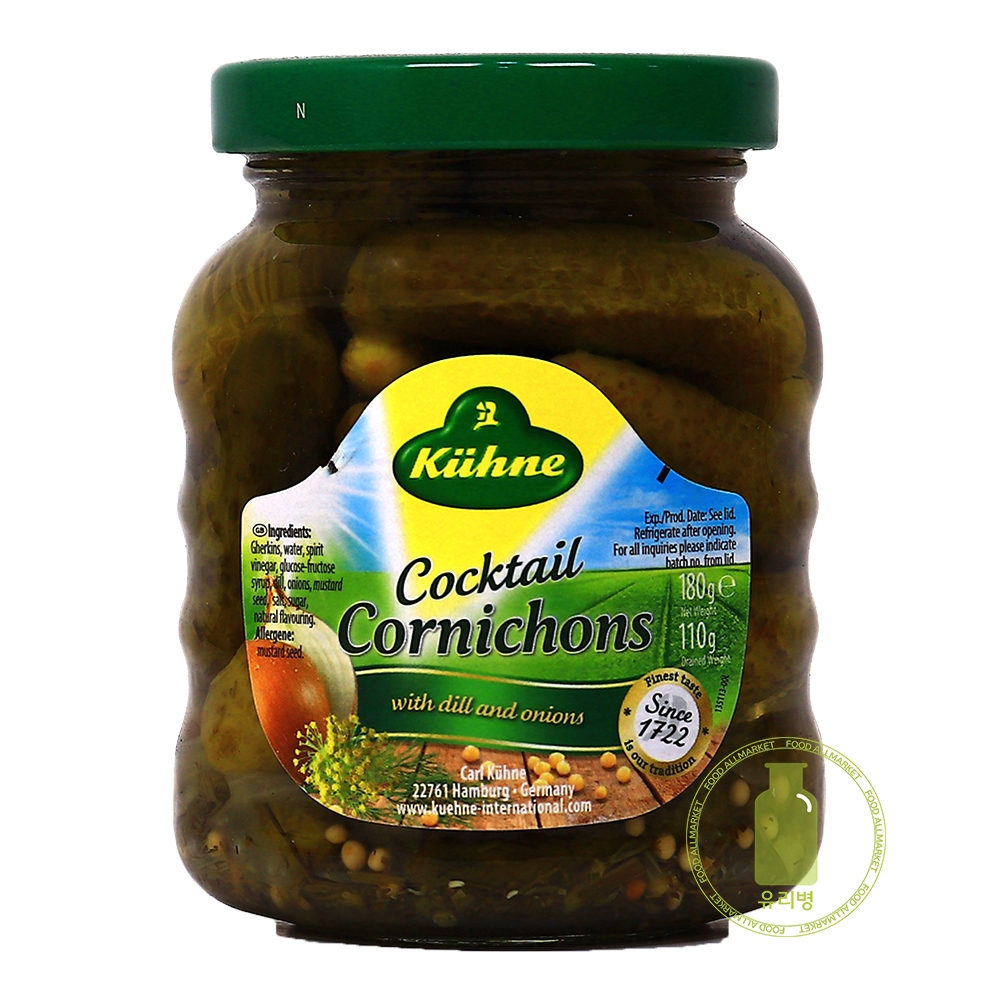 퀴네 칵테일 코니숑(꼬마오이피클) 180g