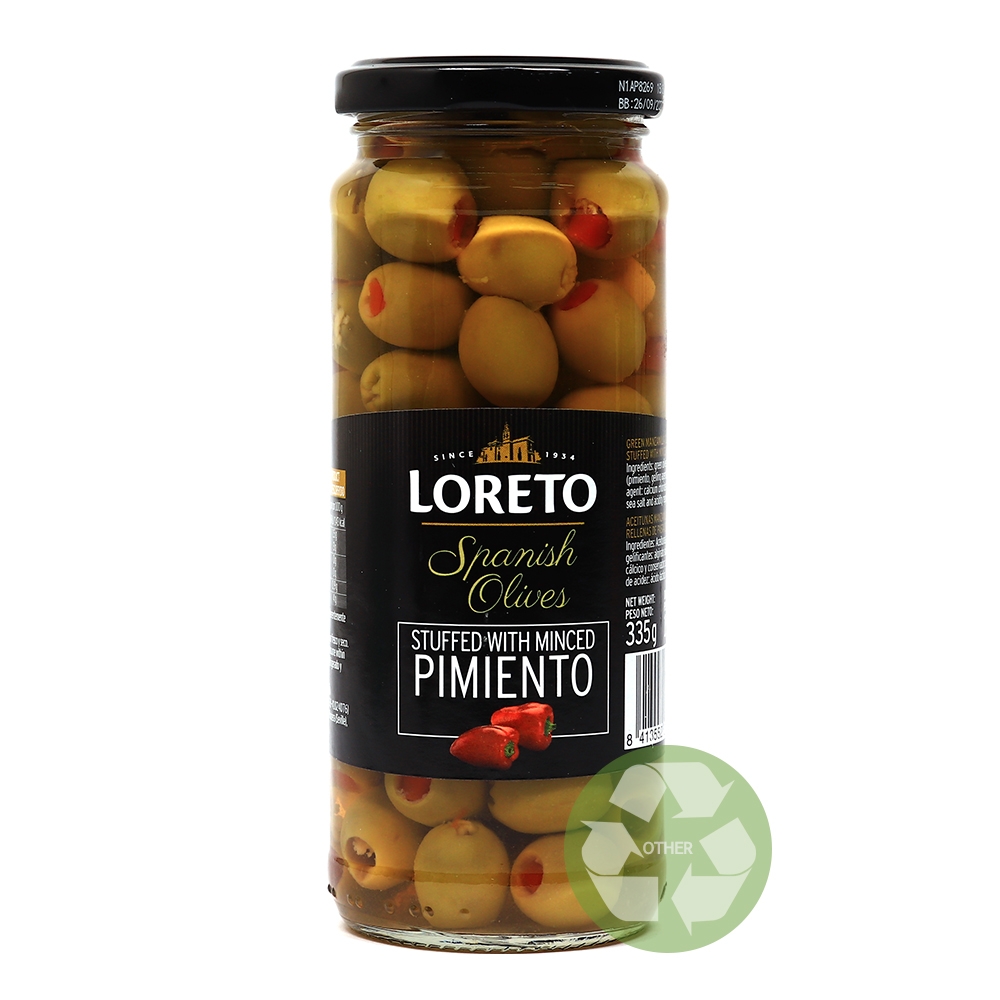 로레토 그린올리브 피멘토 335g
