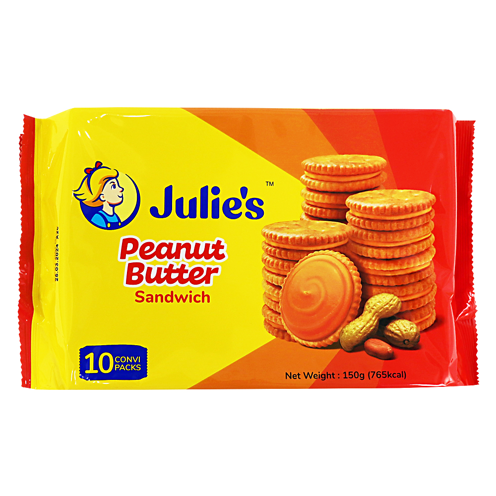 줄리스 피넛버터 샌드위치 150g /6개별포장