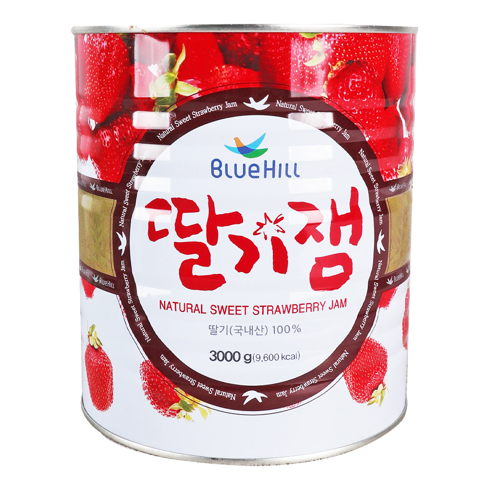 진산 블루힐 딸기잼 3kg-캔