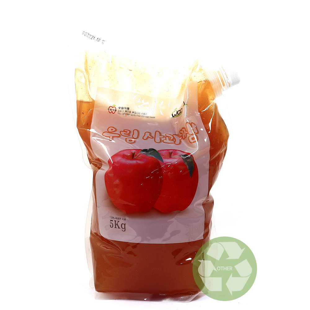 우림 사과쨈 5kg /파우치