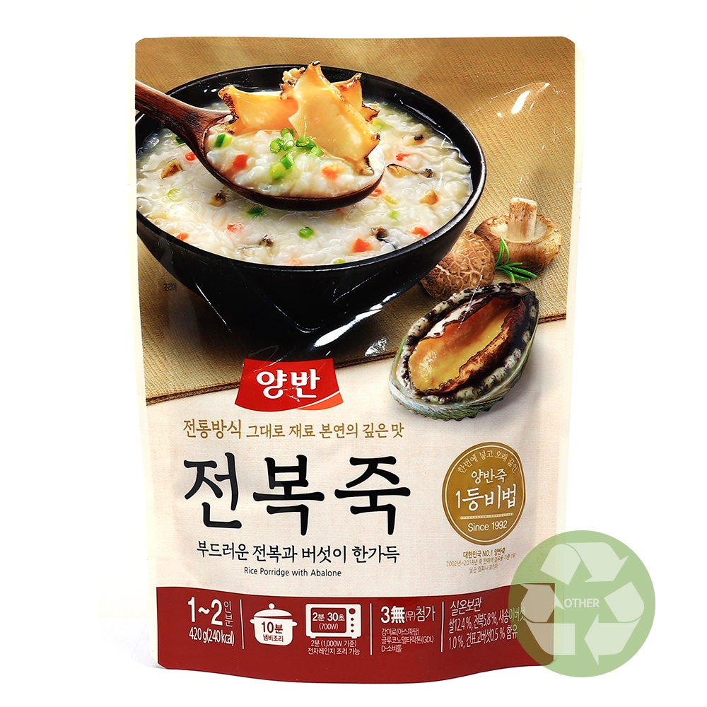 양반 전복죽 420g /파우치형